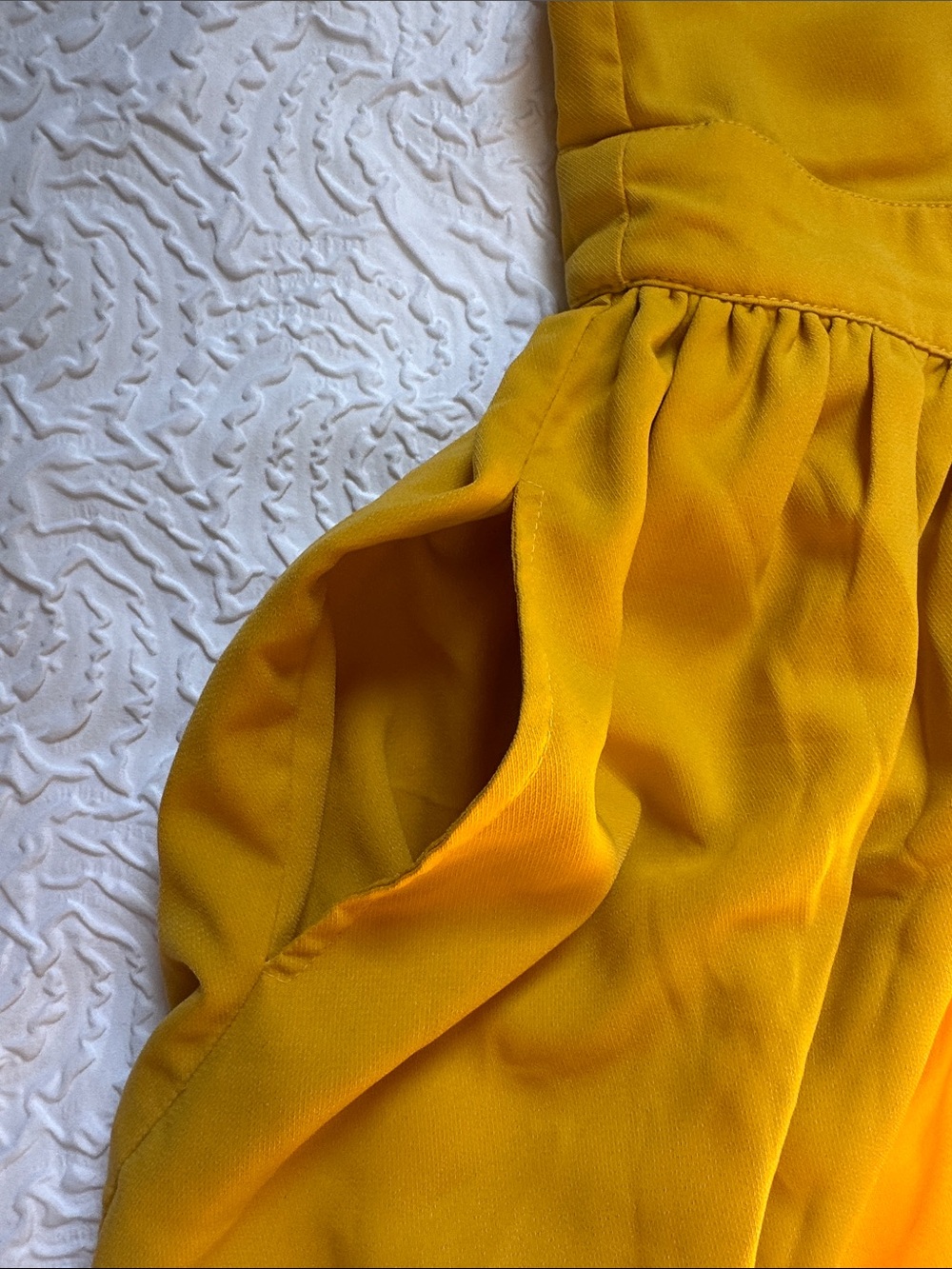 Womans' Yellow Button-Front Sundress - Picture 5 of 8